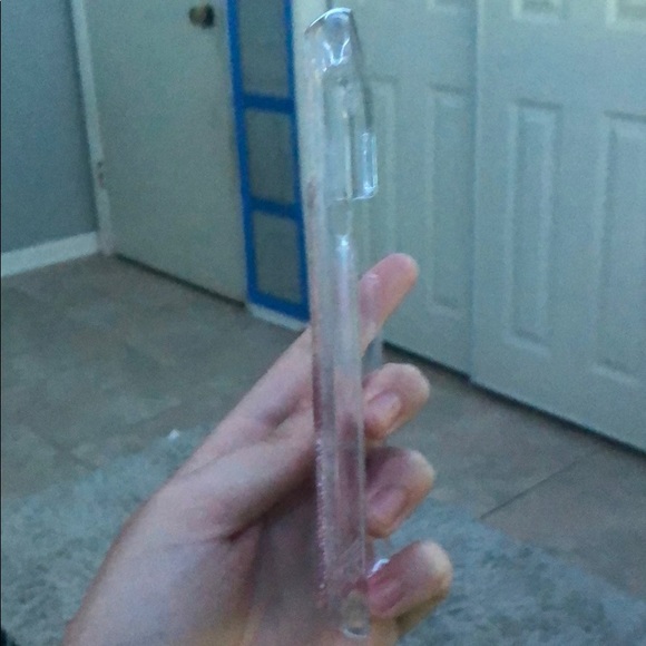 This is a iPhone XS clear glitter moving case - Picture 3 of 3